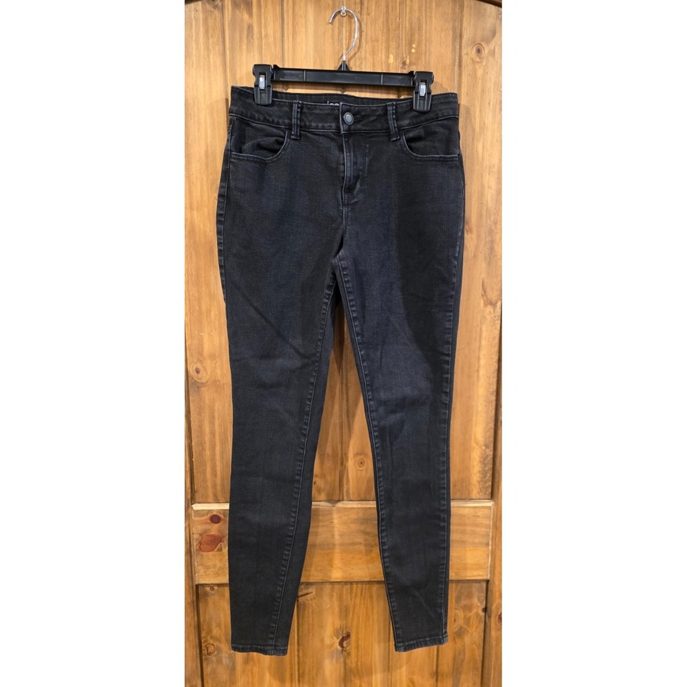 M By Maurices Skinny Jeans Womens M Black Denim Mid‎ Rise Comfort Stretch Preppy